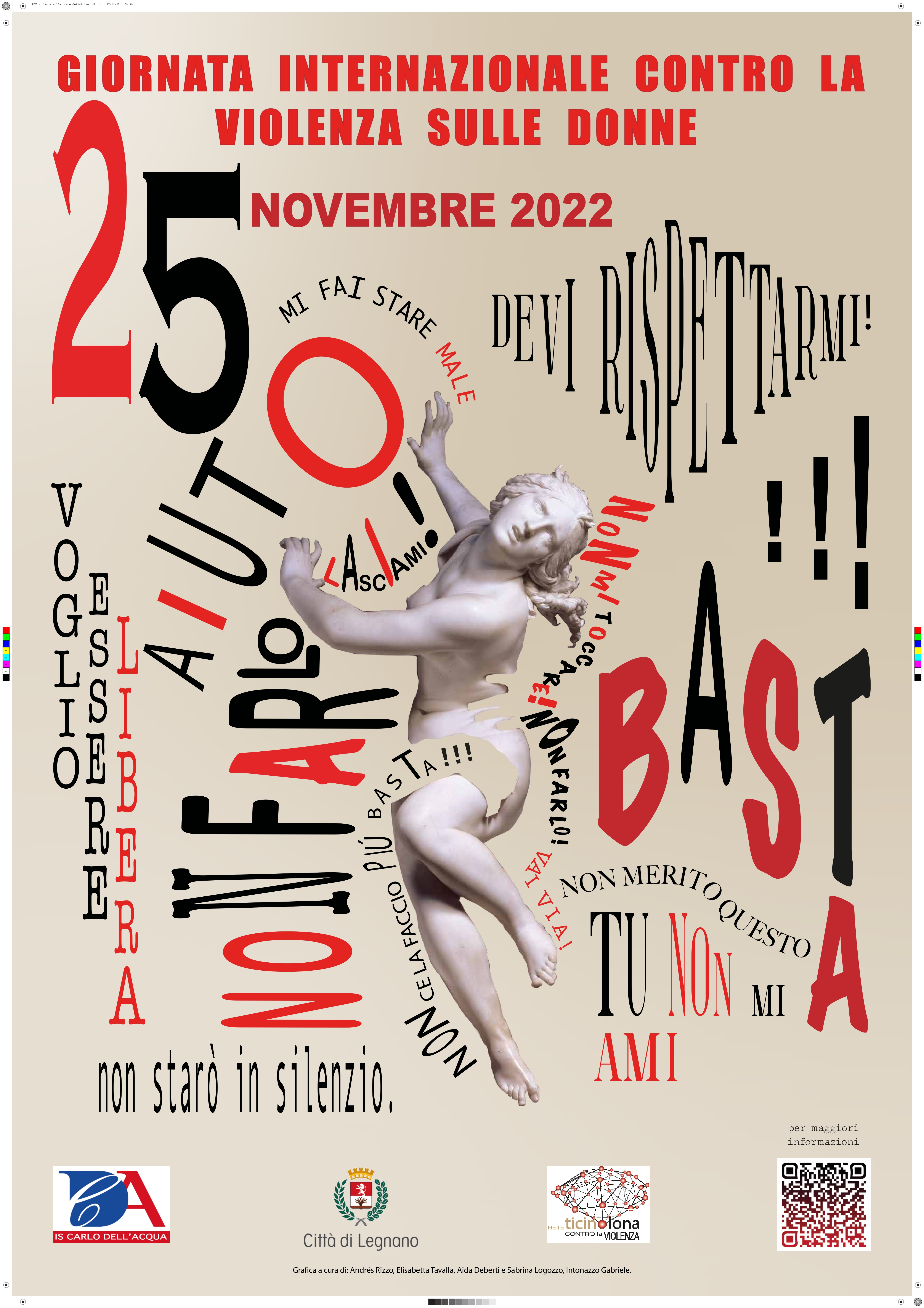 Giornata Internazionale per l’eliminazione della Violenza contro le Donne
