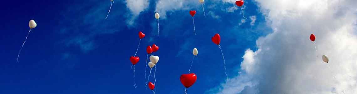 palloncini in cielo